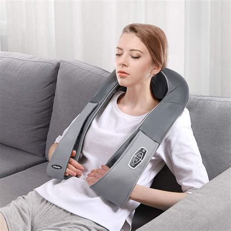 best heat neck massager|rechargeable neck and shoulder massager.